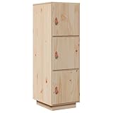 Woonisher Credenza 34x40x108,5 cm in Legno Massello di Pino credenza cucina dispensa cucina credenza cucina alta