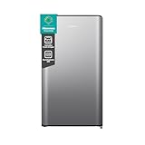 Hisense RR106D4CDE Frigorifero silver shadow a porta singola con design curvilineo, zona congelatore a 3 stelle, 82 L, classe E