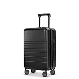 ETERNITIVE - Valigia Piccola | Valigia Rigida in Policarbonato & ABS | Dimensioni: 54 x 34 x 22,5 cm 32L | Trolley Bagaglio a Mano con Lucchetto TSA | Ruote a 360° | Colore: Nero