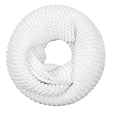 HDGSAFD 1 Sciarpa Bianca, Sciarpa Calda, Sciarpa Autunnale E Invernale, Sciarpa Da Donna, Sciarpa Antivento