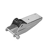 Musone di prua per ancora 230 mm Rullo di ancoraggio marino Perno caricato a molla Acciaio inossidabile 304 Passacavo in nylon nero Adatto per barche Yacht