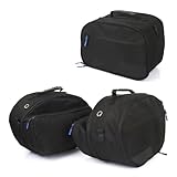 Generico Borsa da Viaggio Nera per Moto, Borsa Laterale, Borse Interne, Bauletto per B&MW R1300GS GS1300 R 1300 GS 2023 2024 2025(Set Bag)