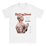 HANUTEBA Salmo Adults Unisex Front Print T-Shirt White L