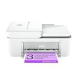 HP DeskJet 4220e 588K43, Stampante Multifunzione a Getto d'Inchiostro A4 a Colori, Fronte e Retro Manuale, 8,5 ppm, Wi-Fi, ADF, Fax da mobile, 3 Mesi di Inchiostro Instant Ink Inclusi, Bianca