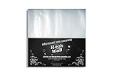Rock On Wall - Buste morbide trasparenti per dischi in vinile 33T/12" - Confezione da 100 - Plastica riciclata - Protezione ottimale