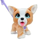 Just Play Peluche interattivo di Corgi furReal Poop-A-Lots, cucciolo di peluche che cammina da 20 cm, 14 pezzi, giocattoli per bambini dai 4 anni