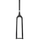 LYMFCFC 26/27.5/29In MTB Forcella in Fibra di Carbonio Forcella Rigida Tubo 1 1/8 Dritto/Cut Freno A Disco Perno Passante 15X100mm Forcella Rigida per La Bicicletta B,29in