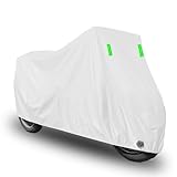 Telo Coprimoto per APRILIA RS 250 Chesterfield Replica (1996-1996),Con Strisce Riflettenti,Impermeabile,Protezione Solare,Protezione Dalla Neve,Adatto A Tutte Le Stagioni.