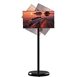 LjyAeono TV Portatile su Ruote, Monitor Touchscreen Rotante, Schermo Tablet con Base, TV Mobile Standbyme 64G/Black