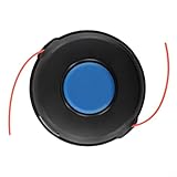 Besttoolifes Testina di ricambio per decespugliatore Husqvarna T45x 544972603, resistente testina per tagliaerba con linea, accessorio per tosaerba e decespugliatore, facile da installare, nero e blu