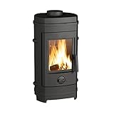 Invicta - Stufa a legna in ghisa Remilly, 7 kW, superficie di riscaldamento da 40 a 85 m², flamme verte, 7 stelle