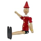 Gico - Pinocchio in legno, lunghezza: 38 cm. Fabbricato in Italia, 9013.