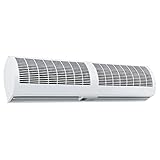 Barriera d'aria con Telecomando, Cortina d'aria Commerciale, 2 Velocità Regolabili, Basso Consumo, Muto, Anti-zanzara, 90cm/100cm/120cm