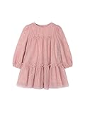 Mayoral Vestito Tulle Fantasia per Bambine e Ragazze Cipria 6 Anni (116cm)