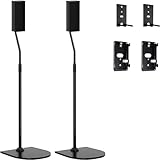 Supporto regolabile per altoparlanti Bose, per Bose OmniJewel Lifestyle 650, Surround Speaker 700, supporto per altoparlante da pavimento Bose OmniJewel, con staffa OmniJewel, nero (confezione da 2)