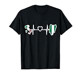 Italia Nigeria Heartbeat - Bandiera Italiana Nigeriana Maglietta