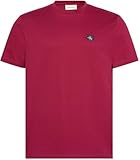 Calvin Klein Uomo T-Shirt Maniche Corte Badge Jersey Classic Tee in Cotone, Rosso (Beet Red), XXL