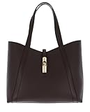 Furla Pelle borsa shopper Goccia Tote Bag Cioccolato marrone scuro
