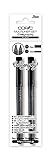 Copic Multiliner Black Calligraphy Set di penne da disegno con punta a scalpello 2 e 3 mm, inchiostro pigmentato resistente all'acqua all'alcool, nero, per disegnare, lettere scrittura calligrafica