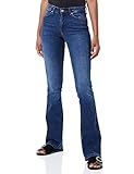 ONLY Onlblush Mid Flared DNM Tai021 Noos, Jeans Donna, Dark Blue Denim, S / 30L
