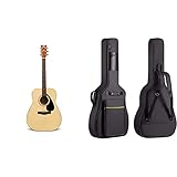 Yamaha F310 Chitarra Folk - Chitarra Acustica 4/4 in Legno (63,4 cm, scala da 25”) - 6 Corde in Acciaio, Naturale & CAHAYA Custodia Chitarra Borsa per Chitarra Classica o Chitarra Acustica