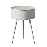 Comodini Comò Comodino Comodino in Ferro Semplice Comodino a Gamba Alta Tinta Unita Piccoli Comodini Mobili di Stoccaggio di Grande capacità Comodini Semplici Comodino (Colore : 006, Dimensioni : L)