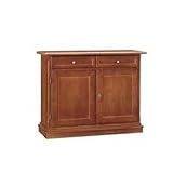Vicentini arreda CREDENZA MADIA BUFFET IN LEGNO ARTE POVERA 2 ANTE MOD MARTINI NOCE SCURO