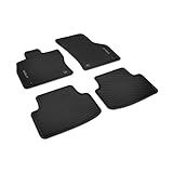 Volkswagen Tappetini in Gomma Premium, Compatibile con Golf 8 Variant Mild-Hybrid, Set di 4 Pezzi, Titanio Nero, Anteriore e Posteriore, Calzata Perfetta