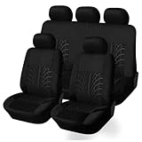 Toets Set Coprisedili Auto Coprisedili Per Suzuki Vitara 2015-2025, Soft Traspirante Protezione Per Sedili Auto Set Coprisedile Anteriori E Posteriori,A/Black