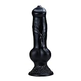 GRFIT Oggetto Compatto e Morbido per Il Relax con Ventosa Facile da Pulire Nero,L