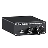 Fosi Audio TP-02 220Watt Amplificatore Subwoofer Mini Sub Bass Amp Digitale classe D Integrato per Subwoofer TDA7498E