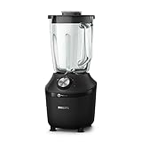 Philips Frullatore per Frullati e Smoothie - 600W, Caraffa da 2L, App di Ricette, 2 Velocità + Pulse, Lama ProBlend, Tritaghiaccio (HR2291/41)