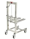 Transpallet manuale da 60 kg (132 libbre) | Carrello elevatore portatile e pieghevole for garage/magazzino | Strumento di sollevamento e accatastamento for impieghi gravosi