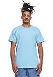 Build your Brand By004-T-shirt Round Neck T-Shirt, Blu Baltico, L Uomo