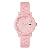 Lacoste Orologio Analogico al Quarzo da Donna Collezione LACOSTE.12.12 con Cinturino in Silicone Rosa - 2001213