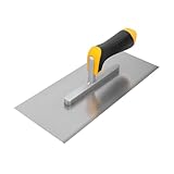 Hardy Working Tools – Frattazzo Liscio 12 x 28 cm con Manico Bimateriale 2K, Serie 28 – Frattazzo per Lisciare Intonaci, Colle, Gessi e Stucchi