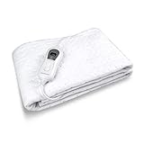 medisana HU 665 Sottocoperta elettrica, 150 x 80 cm, spegnimento automatico, protezione da surriscaldamento, 3 impostazioni di temperatura, lavabile, scaldamaterasso adatto a tutti i materassi