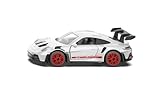 Siku 1500, Porsche 911 GT3 RS, Metallo/Plastica, bianco, Design da corsa, Macchinina per bambini, Potente spoiler posteriore, Sportelli apribili