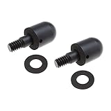 eMagTech 2PCS Paraurti Posteriore Dell'automobile Rotonda Protezione Del Chiodo Anti Collisione Lega di Alluminio Guardia Coda Tuning Parte per Smart Fortwo Accessori Paraurti Nero Parti Automotive