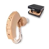 Mobiclinic®, Amplificatore acustico, Ear plus 2, 5 livelli di volume, Formato mini, Per entrambe le orecchie, Leggero e portatile, Funzionamento a batteria, Include tappi ricariche