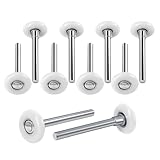 Queen.Y Rullo Porta Spazzatura 10 Pezzi Cancello Porta Garage Rullo in Nylon Sostituzione Sezionale Cuscinetto Ruota 2 Pollici Strumento di Sostituzione Stelo