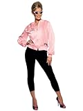 Smiffys Giacca Grease Pink Ladies, Rosa, con logo ricamato Halloween