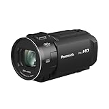 Panasonic HC-V900E-K Videocamera Compatta Full-HD, Grandangolo 25 mm, Zoom Ottico 24x, Nero