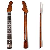 Manico per chitarra Fender Strat-Style, in acero canadese con tastiera in palissandro, truss rod regolabile, 22 tasti Jumbo medi, capotasto in osso