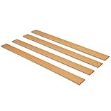 EVERGREENWEB - Kit 4 Doghe Letto in Legno RINFORZATE, lunghezza 79cm larghezza 6,4cm spessore 0,8cm - misura STANDARD, Listelli di ricambio in Faggio Multistrato ECOLOGICO, per tutte le Reti Singole