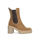 Nero Giardini I117130D Stivaletti Chelsea Donna in Pelle - Malto 39 EU