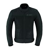 BI ESSE Giacca Moto Estiva Traforato interno Impermiabile Sfodrabile Con Protezioni livello A (IT, Testo, 4XL, Regular, Regular, NERO)