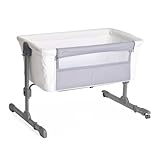 Chicco Next2Me Essential Culla Neonato Fianco Letto, Culla Co-Sleeping, Compatibile con Diversi Letti, Altezza Regolabile, Buona Circolazione dell'Aria, Materasso e Borsa inclusi, 0-6 Mesi, Bianco