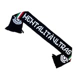 Sciarpa Mentalità Ultras Nera con Tricolore Italiano - Tifo organizzato, Ultras Casual Stile