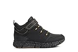 Geox J Flexyper Boy B Abx, Stivaletti Bambini e ragazzi, Black Dk Yellow 9241, 39 EU